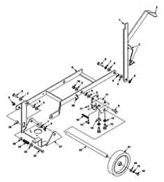 Castex FS-2000 Battery Automatic Scrubber - 609654 Non-Drive Wheel Group Parts